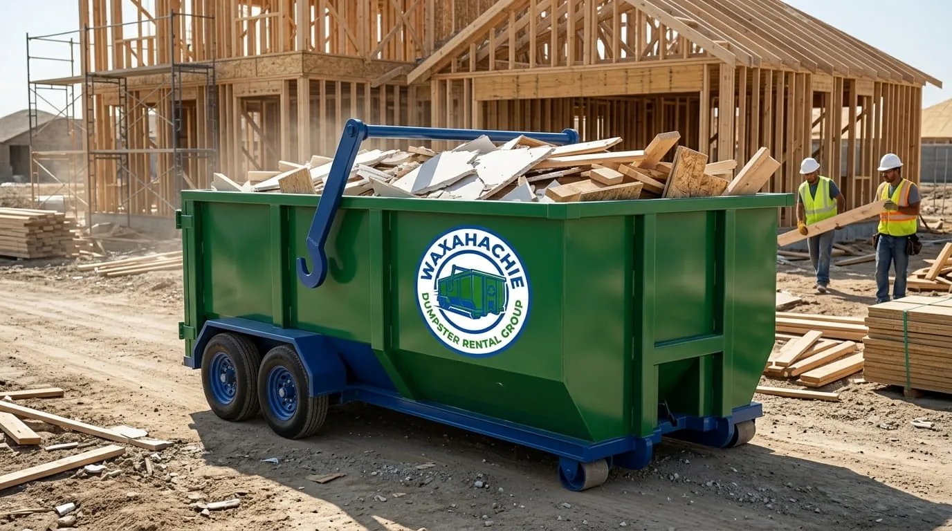 40 Yard Dumpster rental in Waxahachie TX 40 Yard Dumpster roll-off container in Waxahachie TX