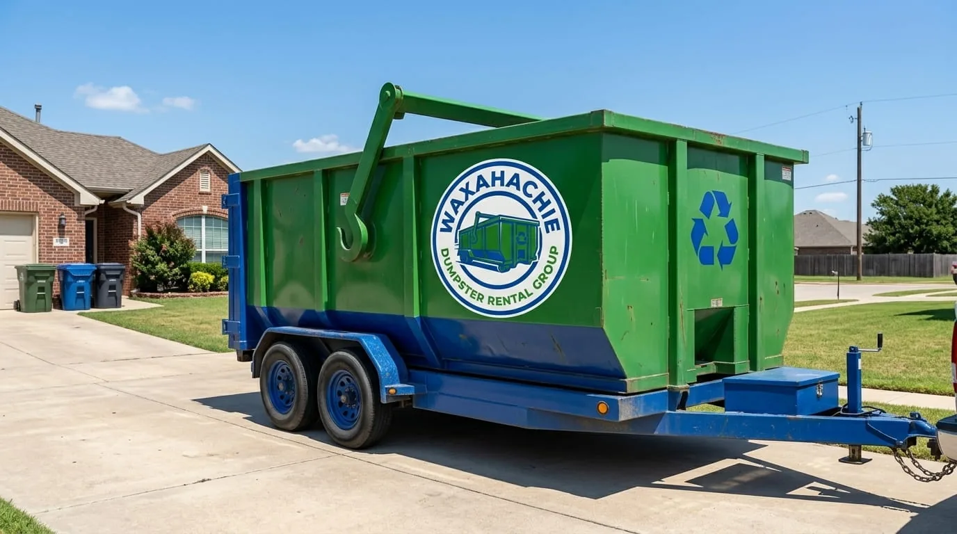 Dumpster rental in Garrett TX Roll-off dumpster rental serving Garrett, TX