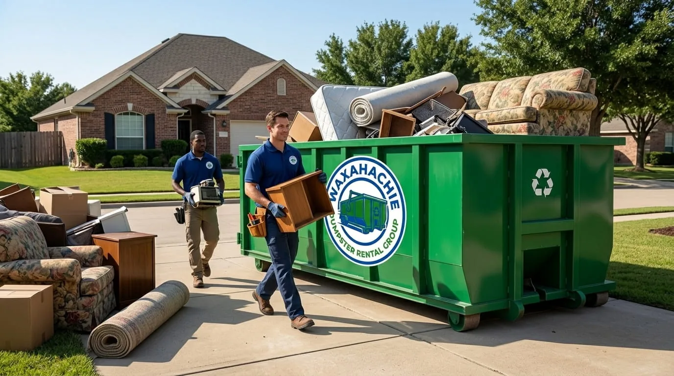 Dumpster rental in Oak Leaf TX Roll-off dumpster rental serving Oak Leaf, TX